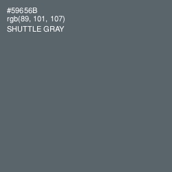 #59656B - Shuttle Gray Color Image